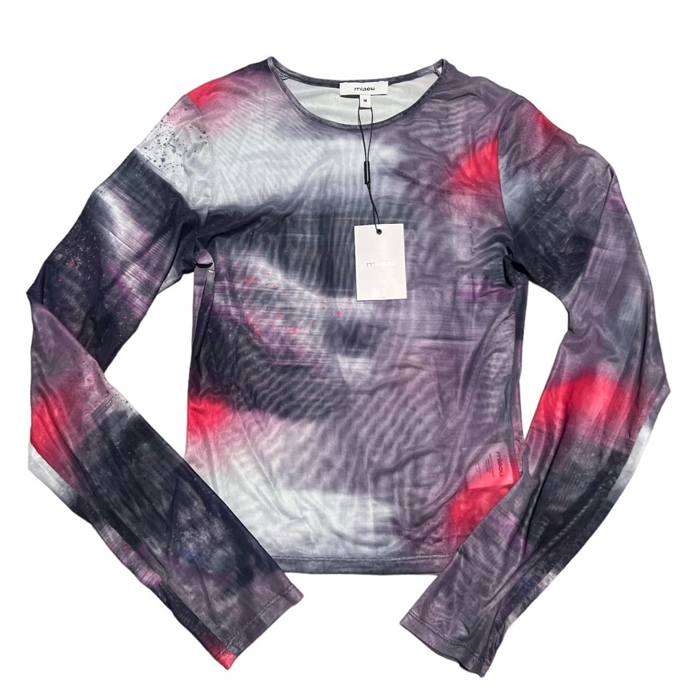 Miaou Multicolor Motion Long Sleeve T-Shirt